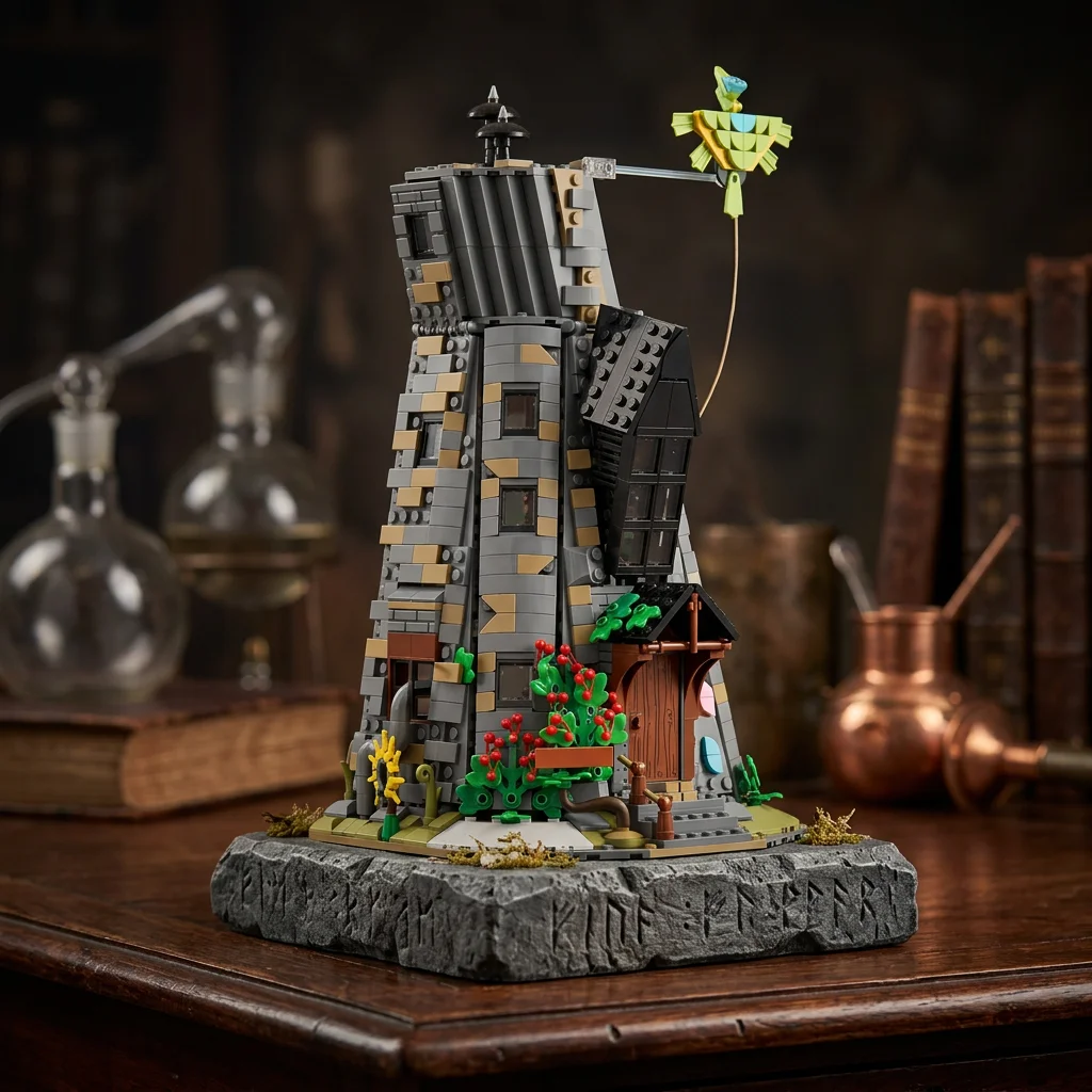 

MOC Magic Style Windmill Tower Building Blocks Fantasy Wizard House DIY Bricks Creative Architecture Model Toy Gift Home Decor