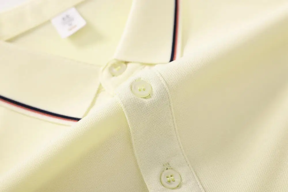 شعار مخصص قميص بولو الرجال الصيف الرجال السراويل كم التباين اللون بولو الأعمال الفاخرة الرجال تي شيرت طباعة شعار SS-6669