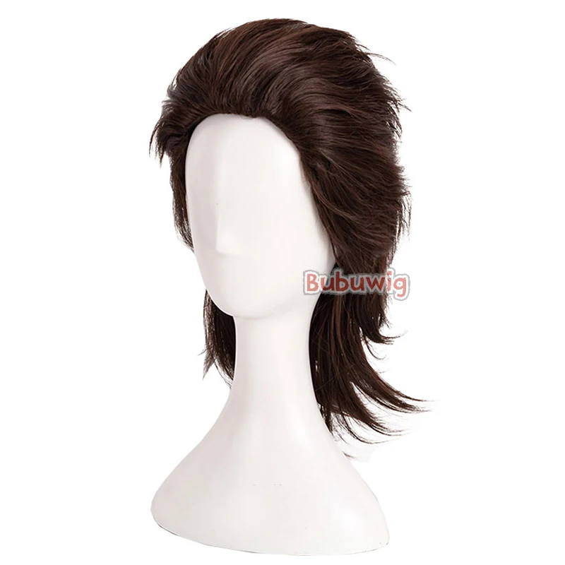 Bubuwig Synthetic Hair Gladiolus Amicitia Cosplay Wigs Final Fantasy Gladiolus Amicitia 35cm Short Brown Wigs Heat Resistant