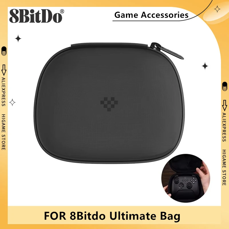 8Bitdo Ultimate Bag Travel Case For Ultimate Bluetooth/2.4G Controller Protective Carrying Storage Bag Black Game Accessories