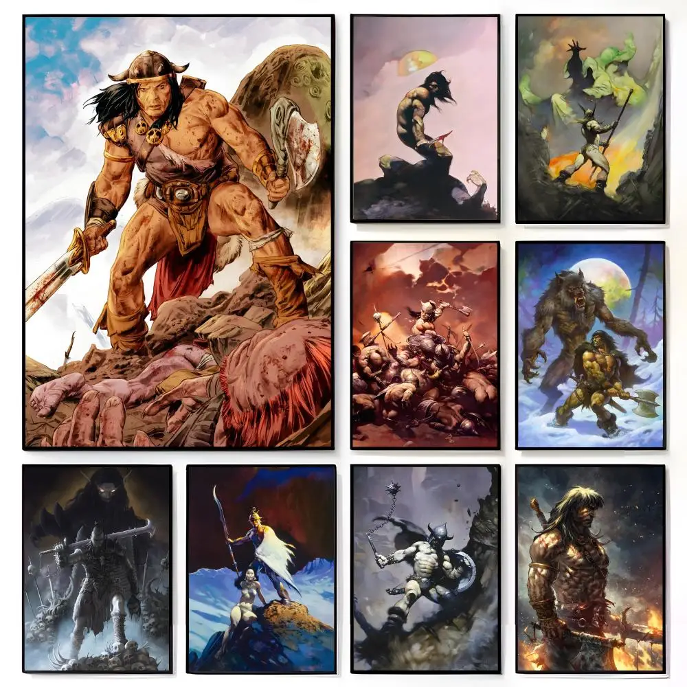 Artist Fantasy F-Frank Frazetta art Poster American Film Mural Home Childrens Room Wall Decor Print