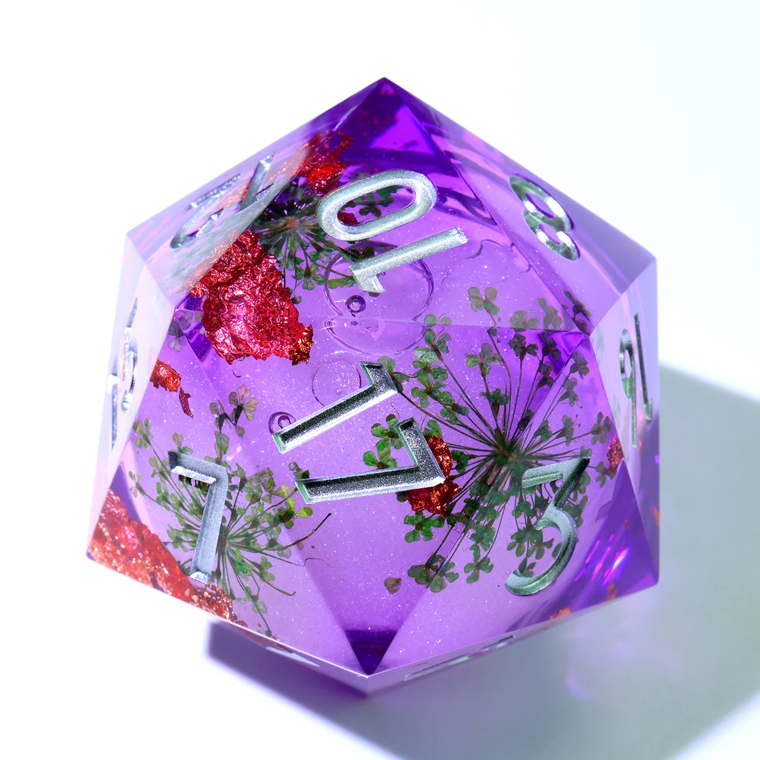 

50MM Chonk D20,Liquid Flower Polyhedral DND D20 Gift ,RPG Dice For Role Playing Table Game Board Games-Liquid 8