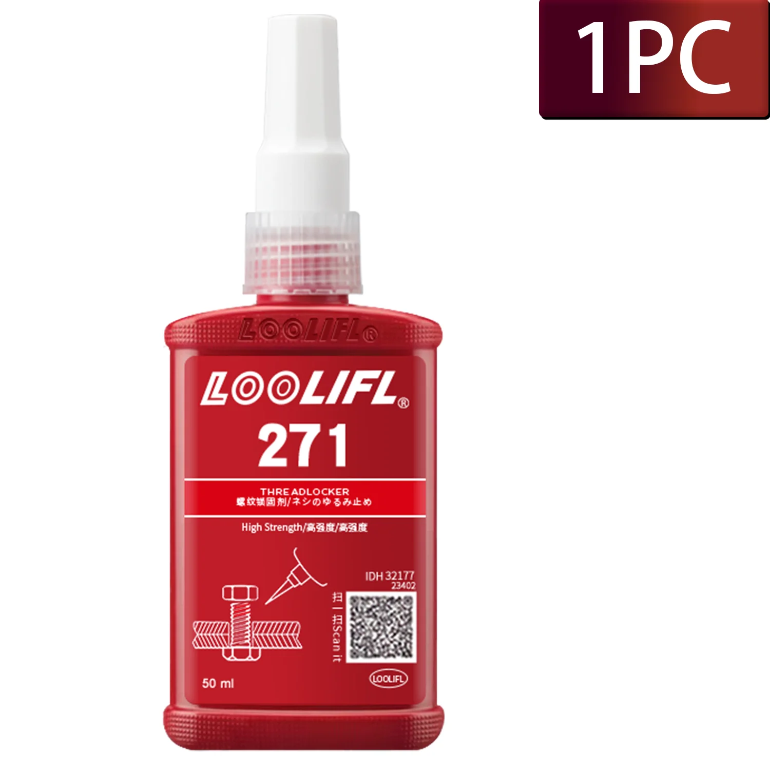 50ml 271 243 Blaues Schraubensicherungsmittel für Muttern und Schrauben, Schraubenkleber, anaerober Metallkleber, rostfrei