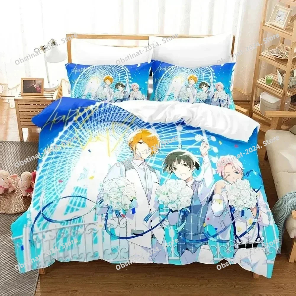 

3dAnime Idolmaster SideM Bedding Set Duvet Cover Bed Set Quilt Cover Pillowcase Comforter king Queen Size Boys Adult Bedding Set