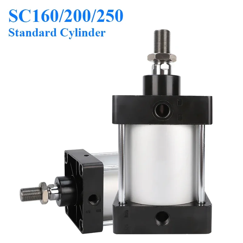 SC160/200mm Big Bore Standard Air Cylinders Pneumatic Piston Cylinder Double Acting SC 25 to 800 1000mm Stroke