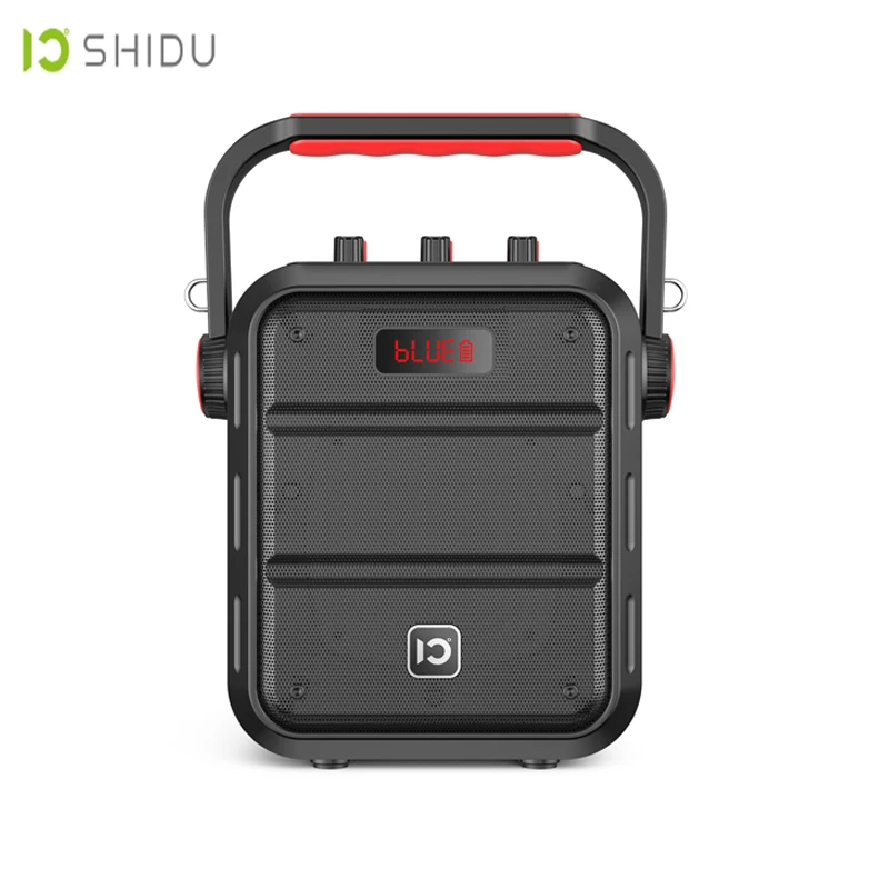 

SHIDU H1-Mini 30 Watt FM Radio Features UHF Speaker Wireless PA System Set Powerful Portable Professional Karaoke Speakers