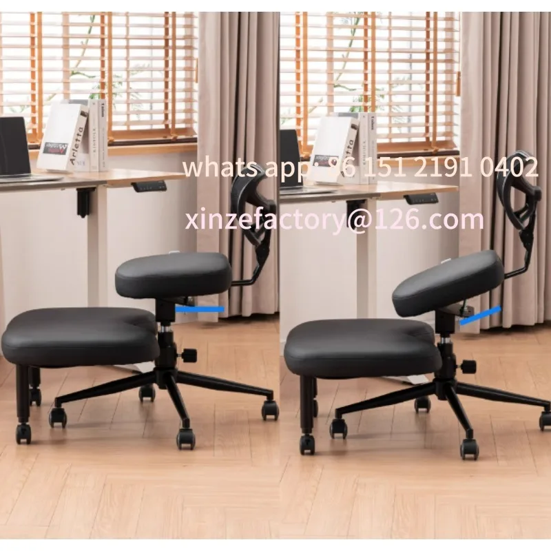 Customizable Cross-Leg Chair for Office, Meditation, Yoga - Adjustable Height with Waist Support