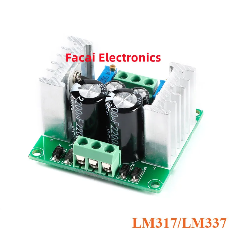 LM317/LM337 AC-DC Dual Power Module Adjustable Converter Rectifier Filter Board OP Amp Amplifier Regulator LM317-337