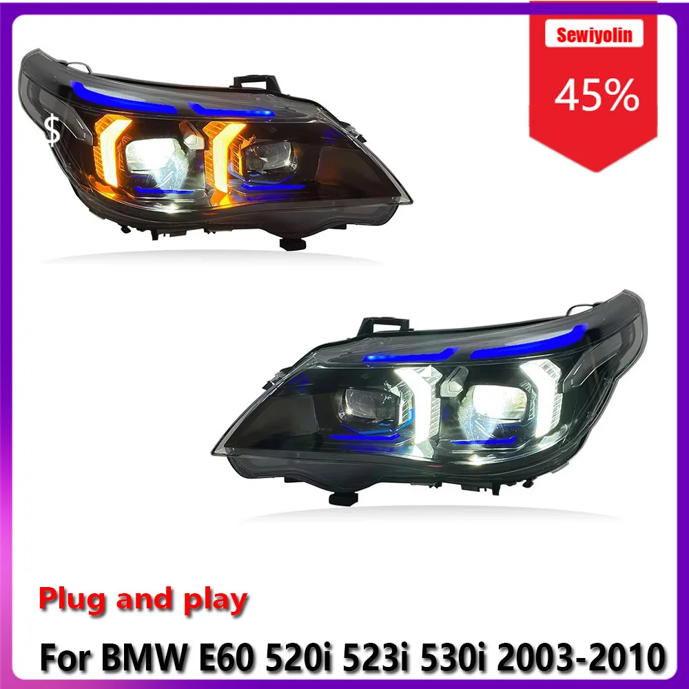 

Car LED Lamp Lamp Headlight Assemblies For BMW E60 520i 523i 530i 2003-2010 Fog DRL Brake Turn Signal Lamp Plug And Play