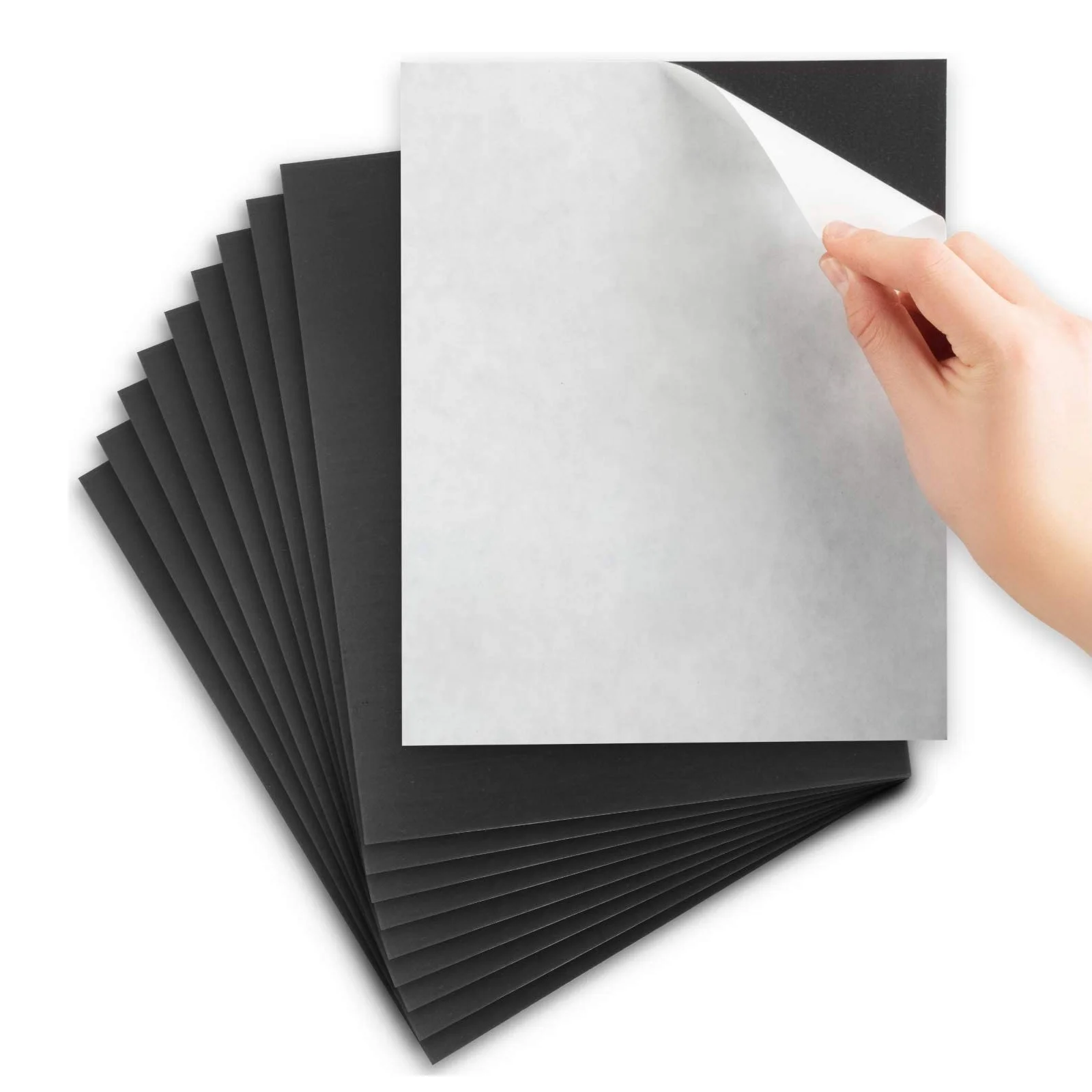 5/10 folhas a4 folhas magnéticas autoadesivas 8.3x11.7 polegadas papel magnético pegajoso flexível 12mil para uso doméstico e de escritório