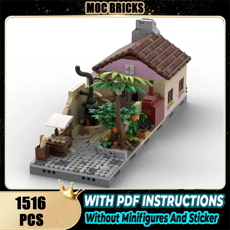 

Pirates Model Moc Building Blocks Bake House Technical Street View Bricks DIY Assembly Construction Toy Holiday Gifts