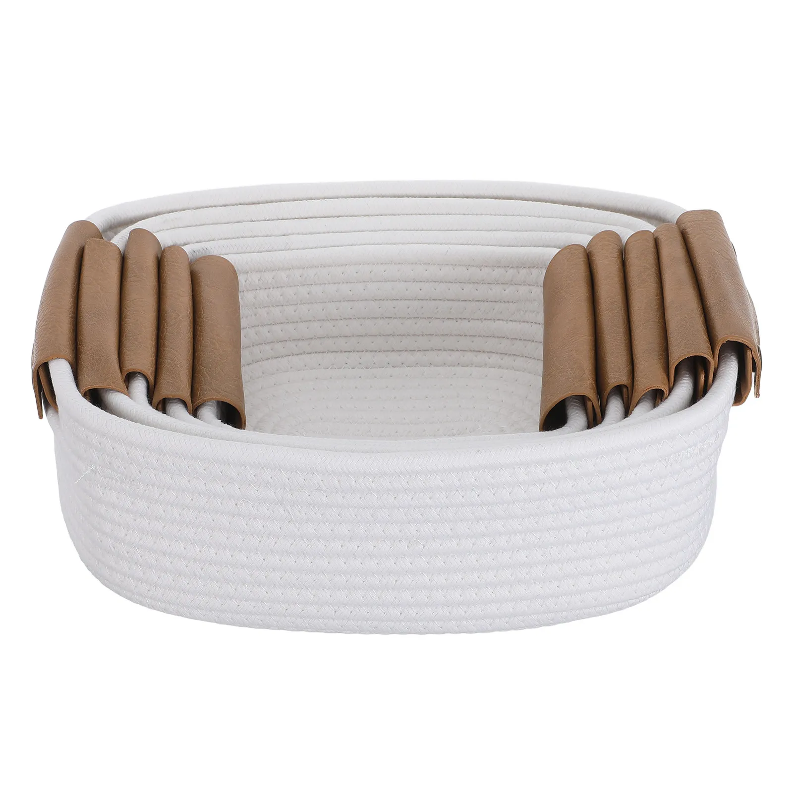 5pcs-woven-basket-set-cotton-rope-small-nursery-organizer-bins-pu-handles-baby-room-storage-decorative-shelf-bathroom-sundry