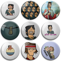 32/44/50/58mm Chris Total Drama Island Td Mclean Soft Button Pins Creative Brooch Badge for Collar Backpack Hat Decoration Gifts