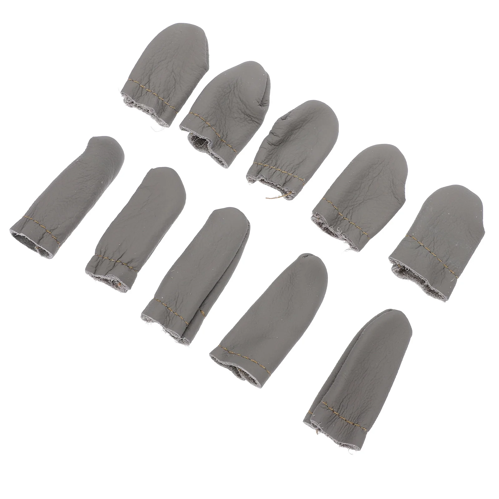 

OHPHCALL 10pcs Finger Cots Thimble for Sewing Needle Felting Embroidery Craft Tools Thumb Guard