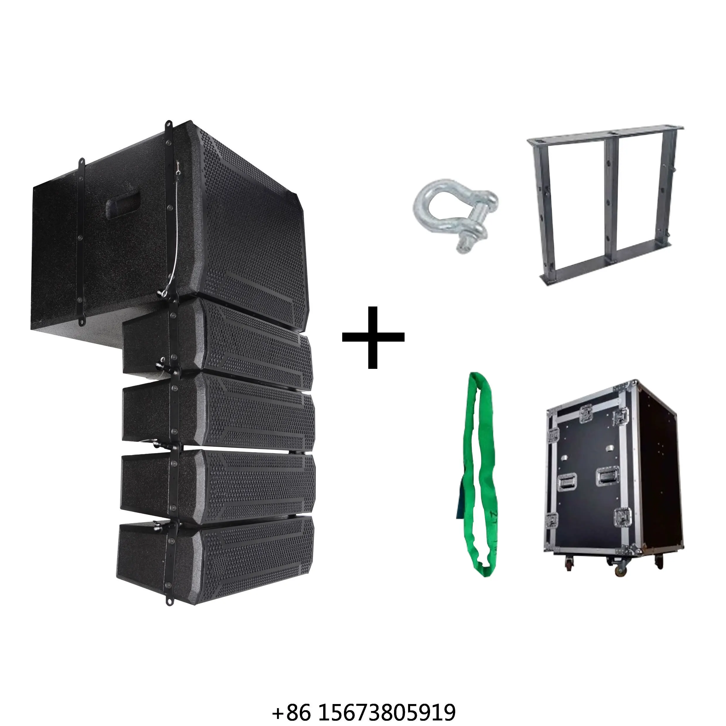 Accuracy Pro Audio LA615D-COMBO Nuevo Altavoz Profesional de Audio de 1400W, Altavoz Activo para Exteriores, Sistema de Sonido Line Array