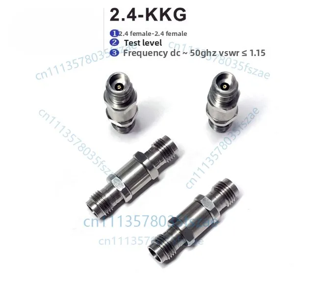 1pc 2.4mm female to female 2.4-kk adapter 2.4-kkg to 50g standing wave ≤1.15 accessories