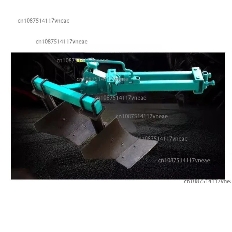 Hand Guided Tractor With Thickened Double Plows For Agricultural Machinery
