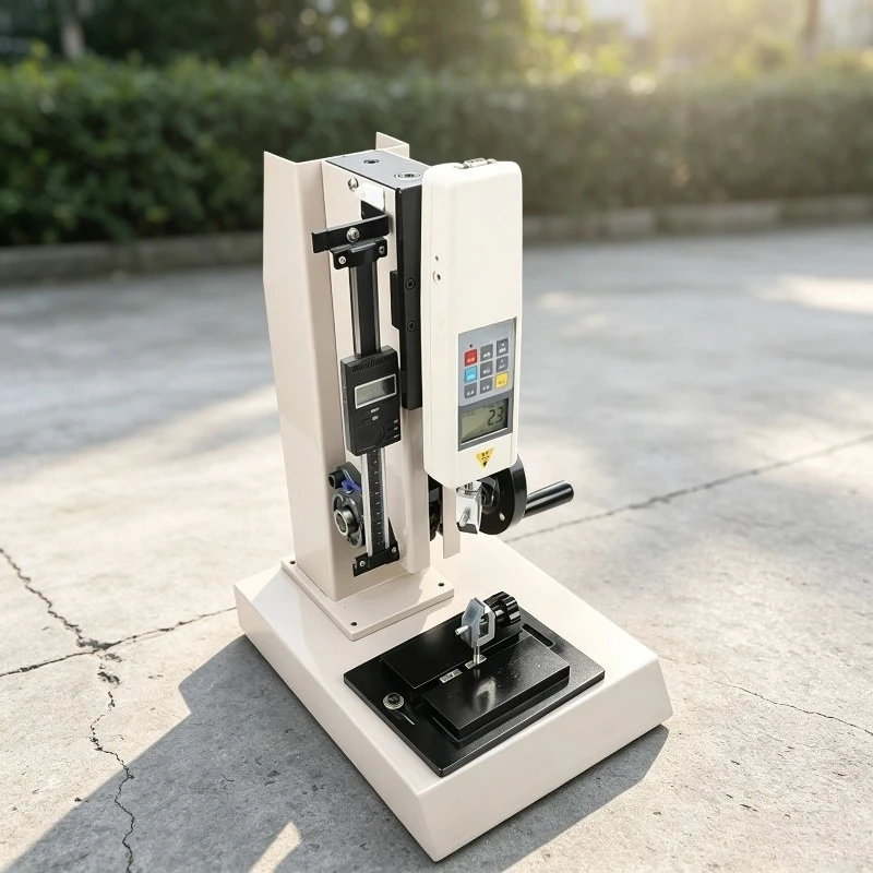 Digital Push Pull Force Gauge Manual Spiral Test Stand Tension Pressure Testing Machine 100kg Industrial Tester