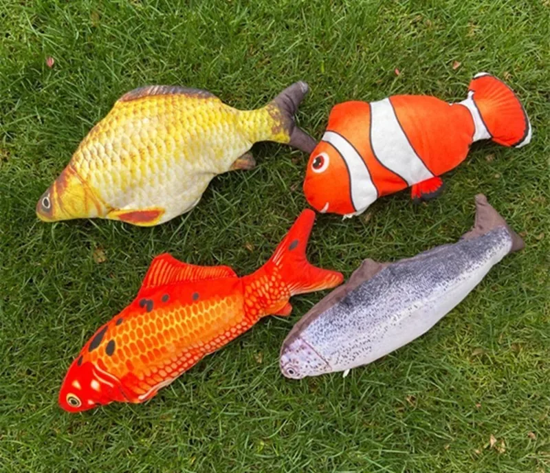 HOT SALE Novelty Funny Simulation Jumping Fish With USB Line Children Simulation Fish Electric Fish Children Fun Toys Gifts