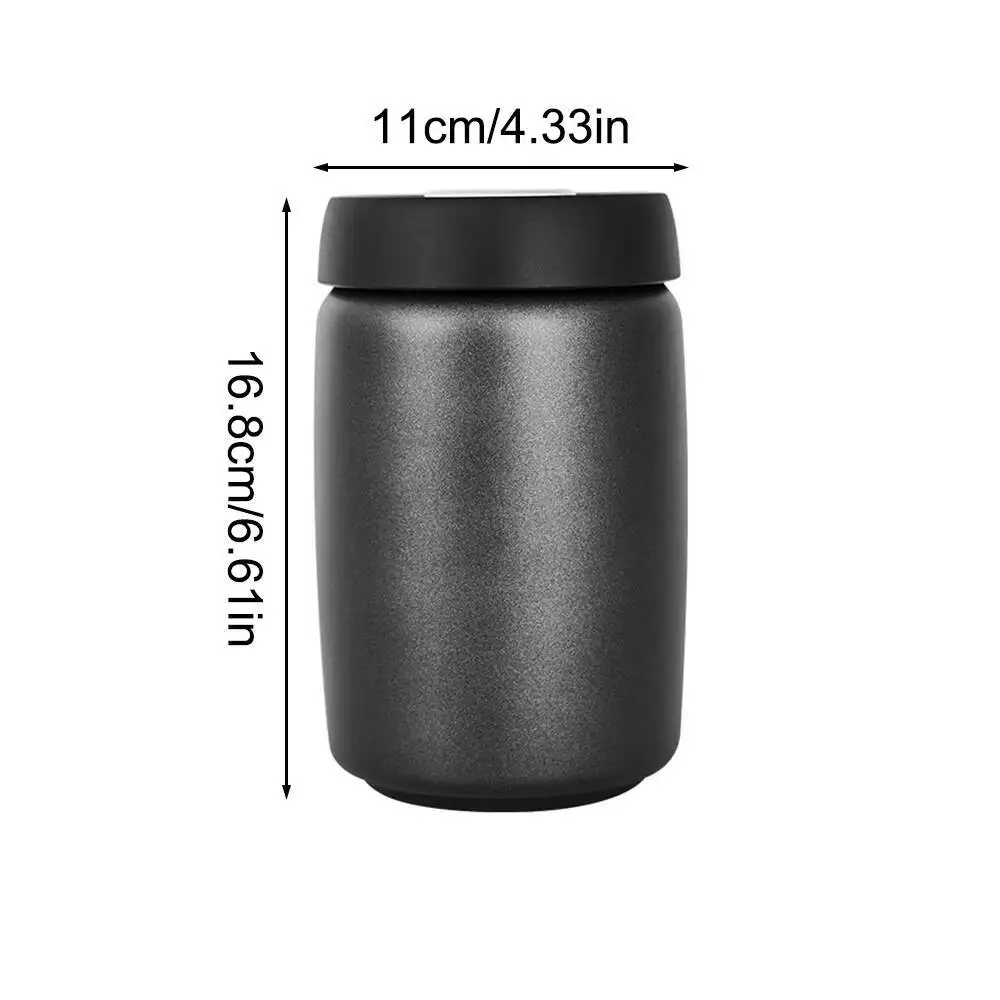 Beans Sea Jug 304 Stainless Steel Food Keep Fresh Storage Container Kitchen 1200Ml Coffee Vacuum Canister