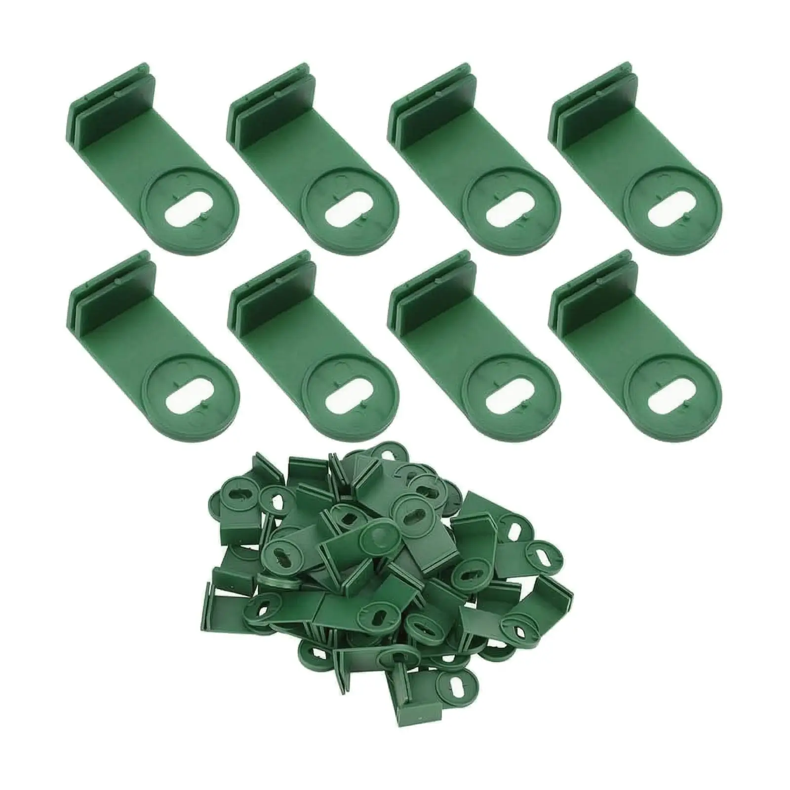 100 Pieces L-Shaped Greenhouse Fixing Clip Greenhouse Channel Clip Versatile Shade Cloth Clips for Hanging Planters