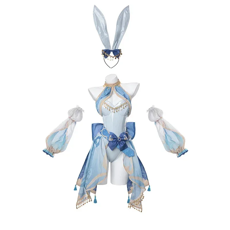 

Sky04 ROLECOS Bunny Girl Nilou Cosplay Costume Genshin Impact Nilou Bunny Costume Original Sexy Women Jumpsuit Style A and 44Gg！