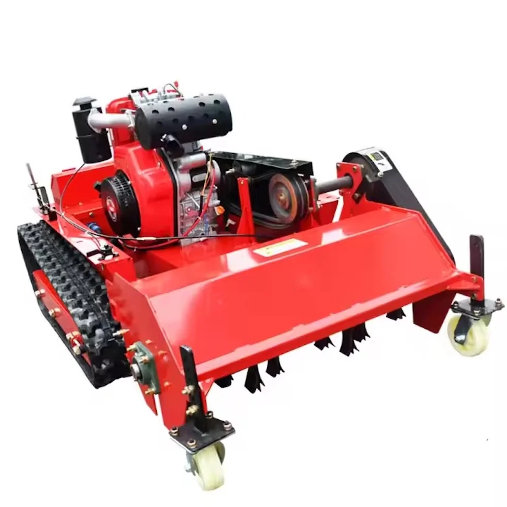 

800mm Flail Mower and Zero Turn Lawn Mower Made Remote Control Intelligent Robot Lawn Mower