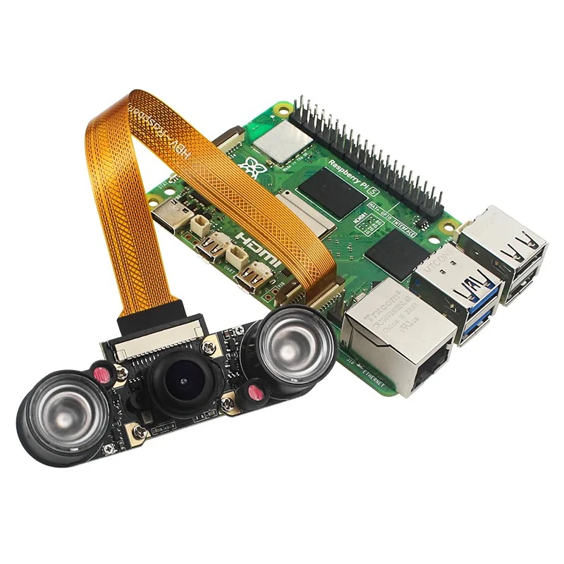 وحدة كاميرا فيديو Raspberry Pi 5 ، كاميرا ويب للرؤية الليلية ، زاوية واسعة ، 5 ميجا بكسل ، و P