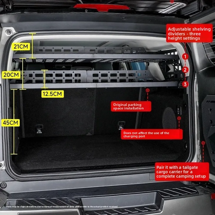 Dedicated to tank 400 trunk storage rack left and right window expansion hanging net trunk rack storage frame storage