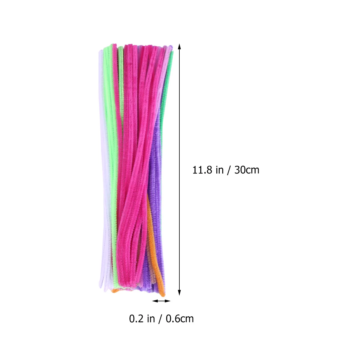 200 Stück bunte Pfeifenreiniger, flexible Formstäbchen für Kinder, Fantasie, Spielen, Kunst, Dekoration, Aktivitäten, Klappstäbchen, Spielzeug