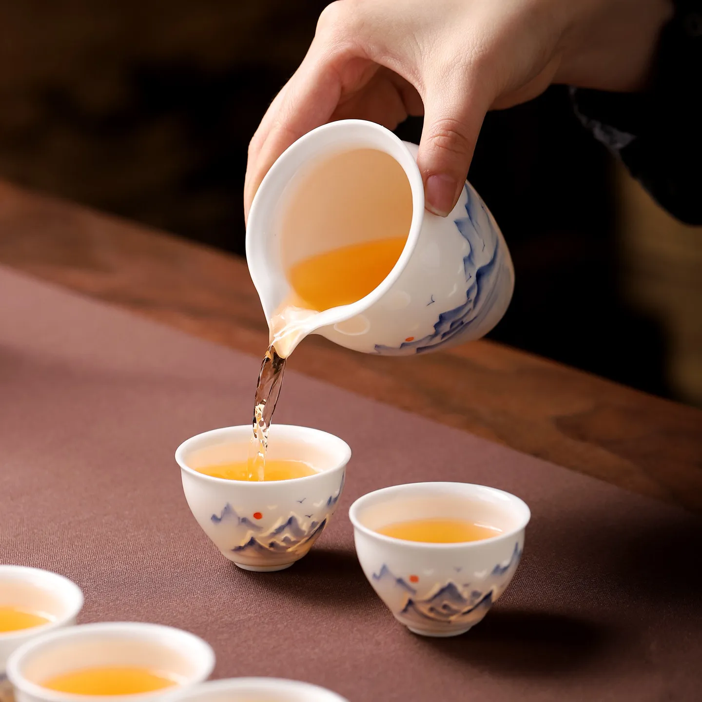 Fat Jade Porcelain Linglong Master Cup Single Personal Tasting Teacup Ceramic Kung Fu Tea Drinking Cup For Home Use