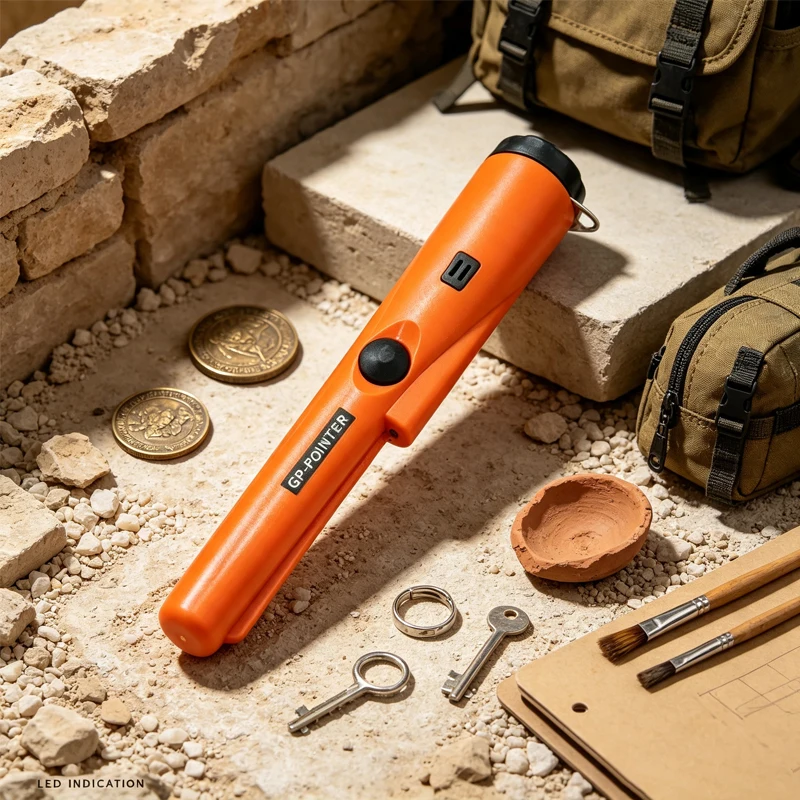New High QualityHandheld Metal Detector GP-pointer Waterproof Positioning Rod Detecting With Bracelet LED Lights