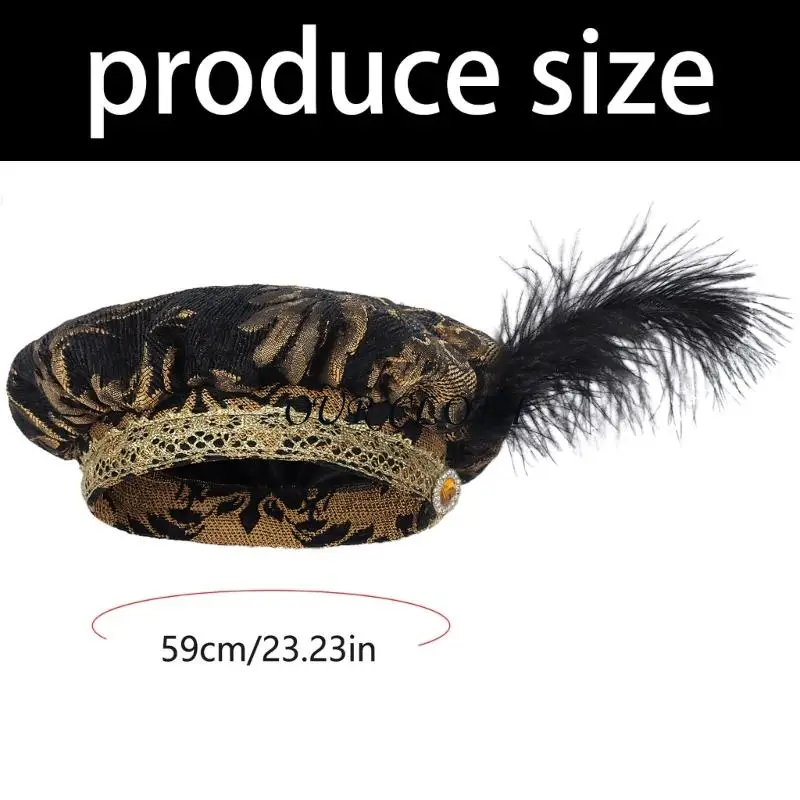 ยุคกลาง Tudors หมวก ผู้ใหญ่ Renaissances ยุคกลางเครื่องแต่งกายอุปกรณ์เสริม Minstrels เครื่องแต่งกายหมวกสำหรับชาย