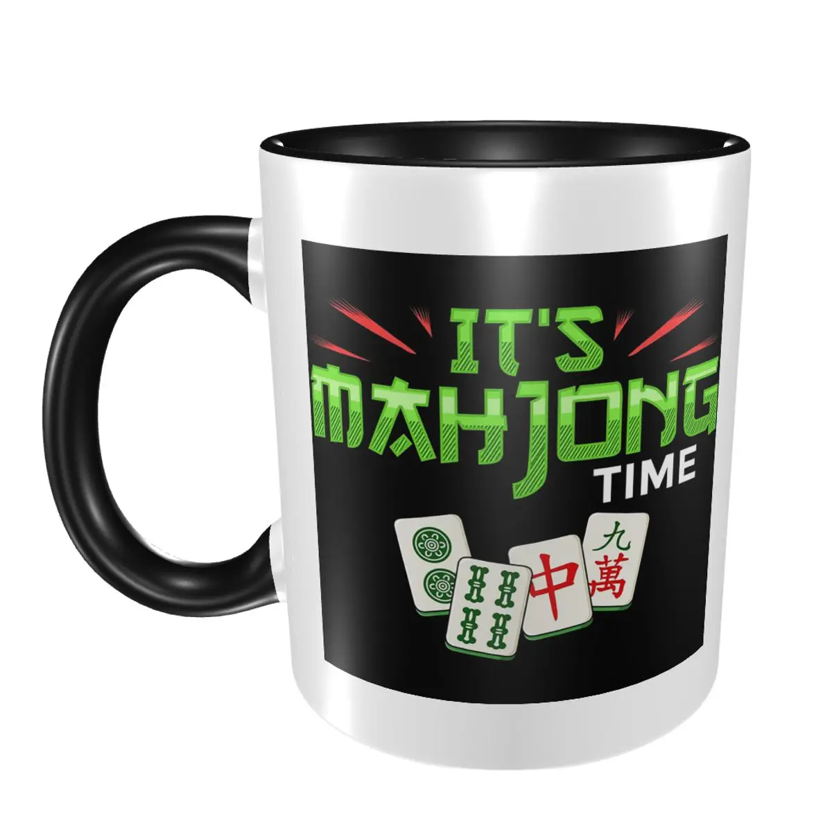 Mahjong Game Mah Jongg Online Player Tiles Mug Funny Ceramic Coffee Cups Tea Mugs Milk Cup Drinkware Gifts for Woman Man