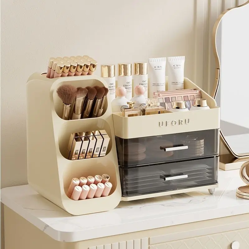 High-End Feel Cosmetics Storage Box Large-Capacity Multi-Functional Integrated Home Dressing Table for Skin Care Products