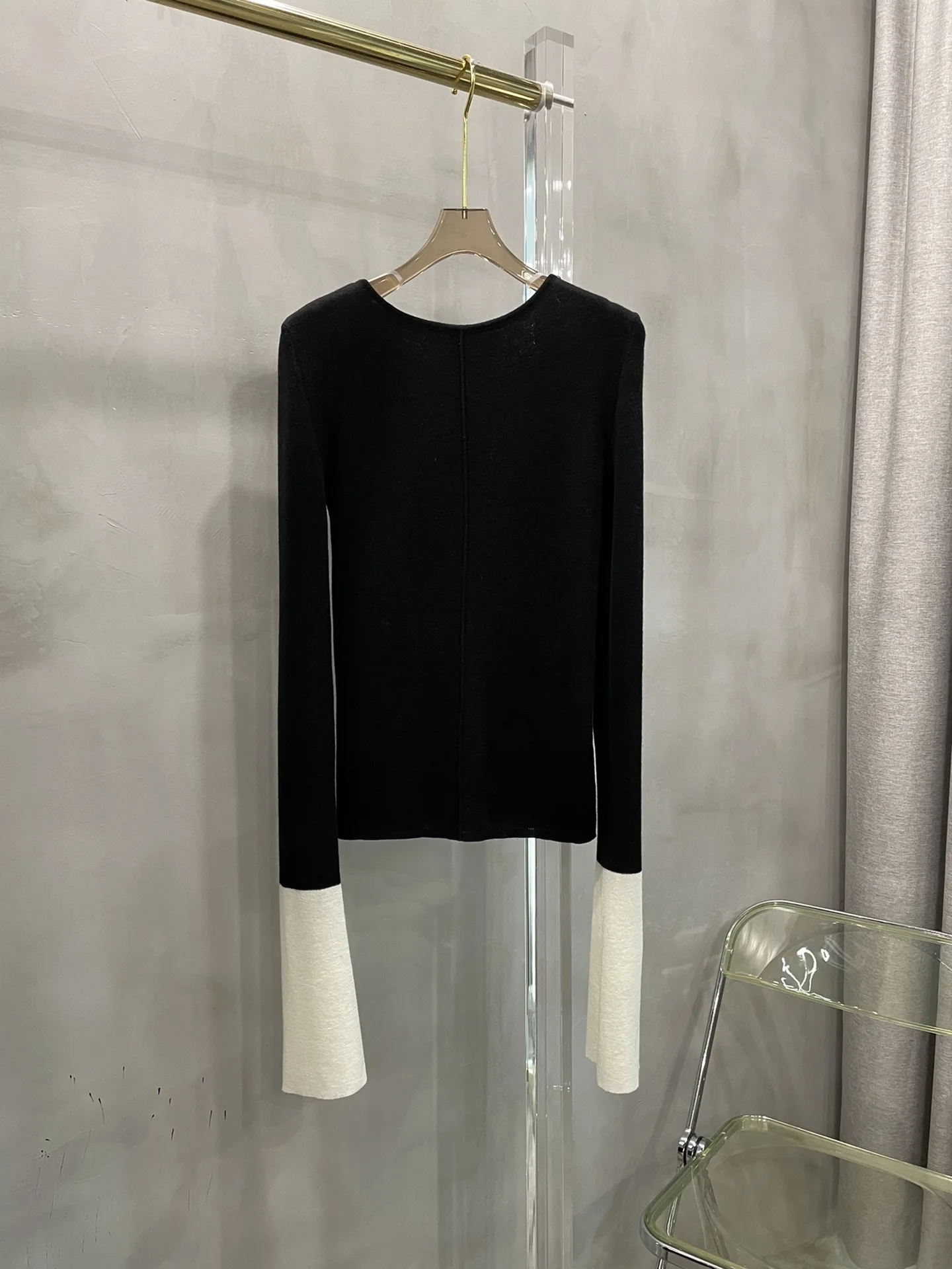 

2025 Women's Clothing Color Block Pullover 1026