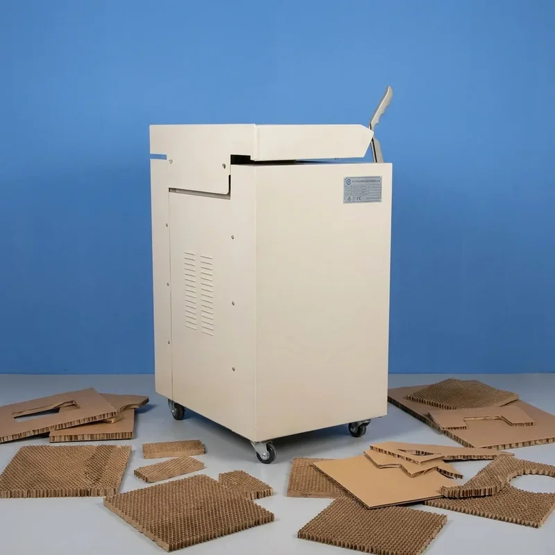 Waste Recycle Paper Folding & Shredding Machine For Carton Box Corrugated Cardboard-220/380V Motor