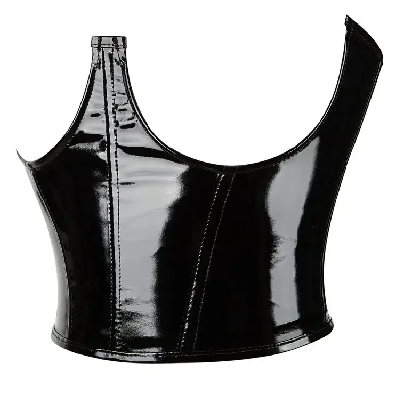 

asdh8@Sexy Corset Underbust Punk Faux Leather Black Belts Women Top Vintage Bustiers Curve Shaper Strap Slimming Waist BeltCOSda