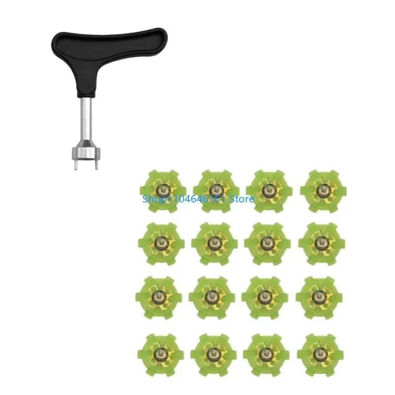 16pcs Chaussures golf non golf Pin Swer Shoe Nails Golf Shoe Spiks Remplacement Twists Fast Turn Turn Vis