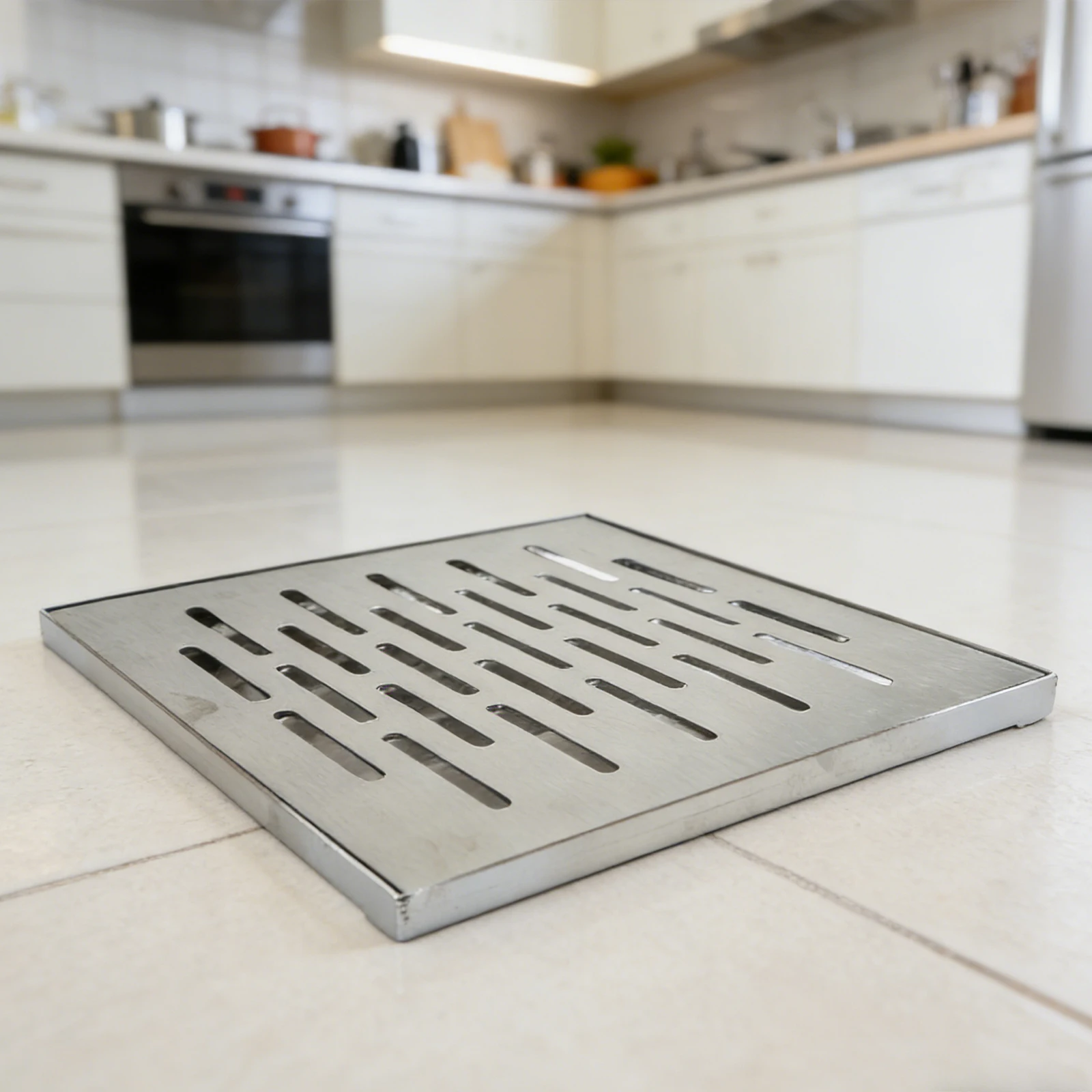 Drain Cover Multi-hole Grate Silver 304 Stainless Drain 304 Stainless Steel Multi-hole Design Anti-clogging Holes