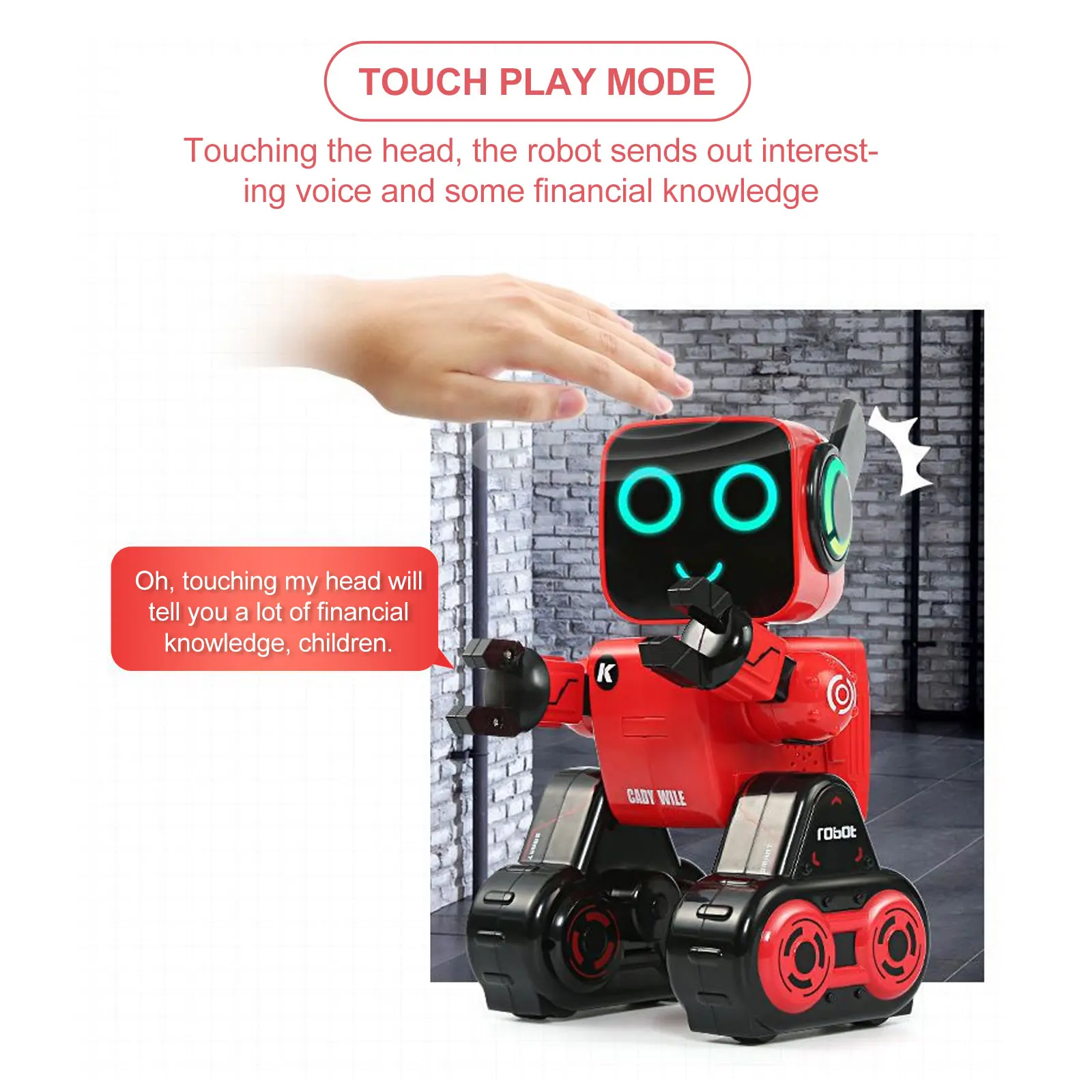 Educational RC Robot Kids Toy Voice Control Singing Dancing Humanoid Remote Control Interactive Learning Science Present Money
