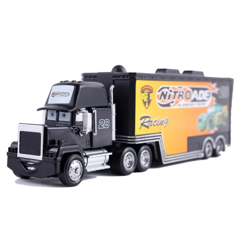 Neue LKW-Modellspielzeug-Sammlung Jackson Ramirez Chick Hicks King Lightning Hudson Truck mit Auto-Set, Legierung, Druckguss, Racer 3 2 1 – Detail 5