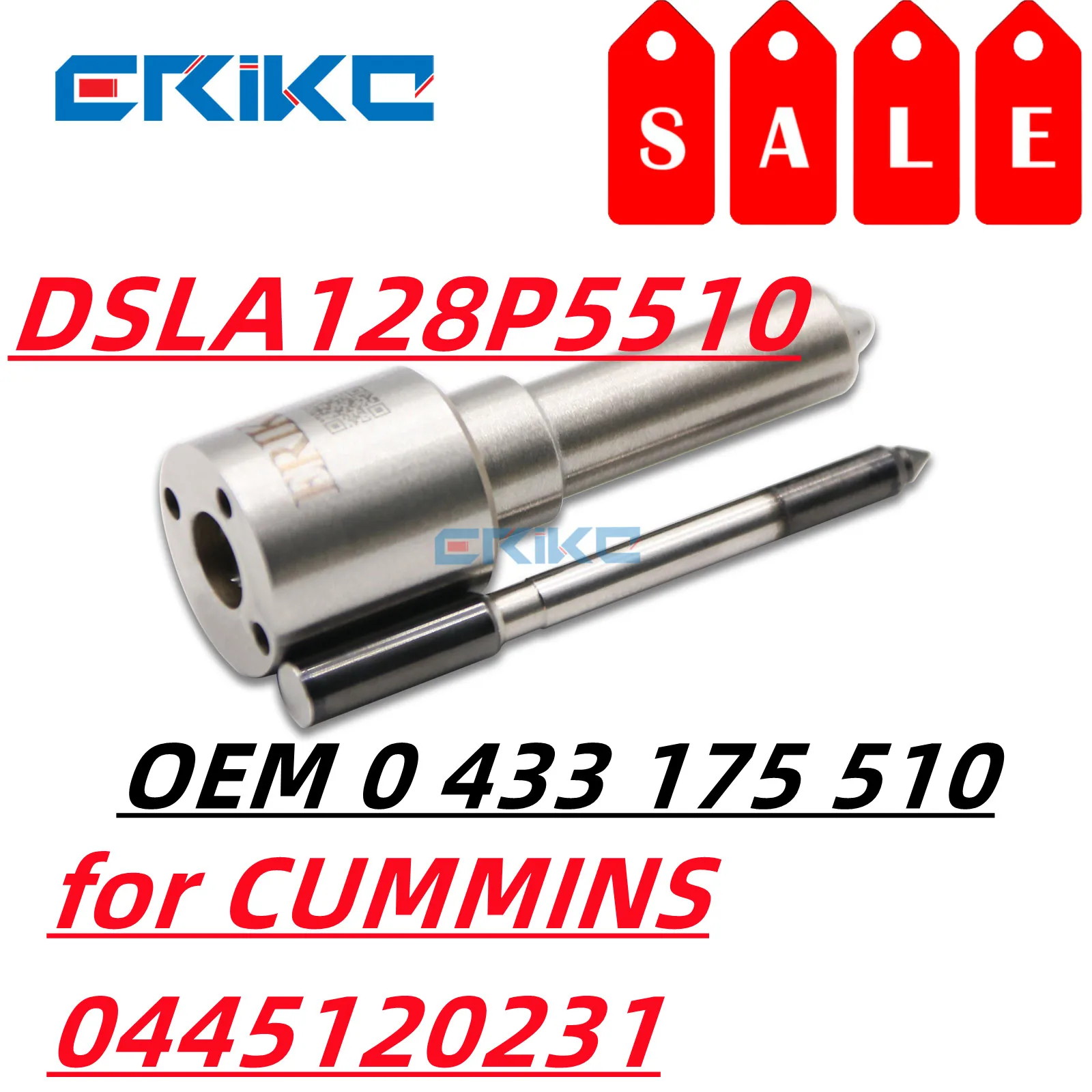 ERIKC DSLA 128 P5510 Sprayer Nozzle DSLA128p5510 Nozzle DSLA 128p5510 (0 433 175 510) for CUMMINS 0445120231, 0 445 120 231