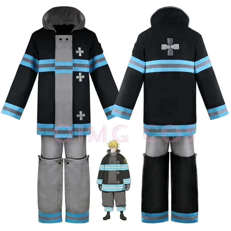 

Костюм Fire Force для косплея, карнавальная форма для взрослых, Хэллоуин, аниме, костюмы для вечеринок, женские игры, потому что аниме