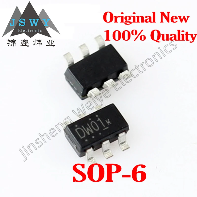 

(50/200pieces) DW01 SOT23-6 single-cell lithium battery protection chip lithium battery protection circuit chip new originalspot
