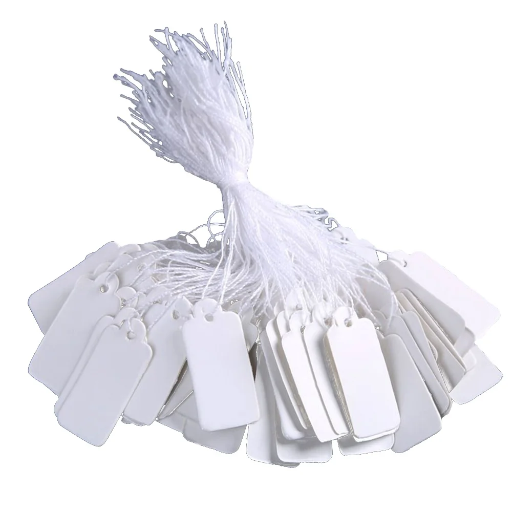 95 Pcs Tag Card Stickers Bottle White Labels Hanging Inventory Retail Price Tags