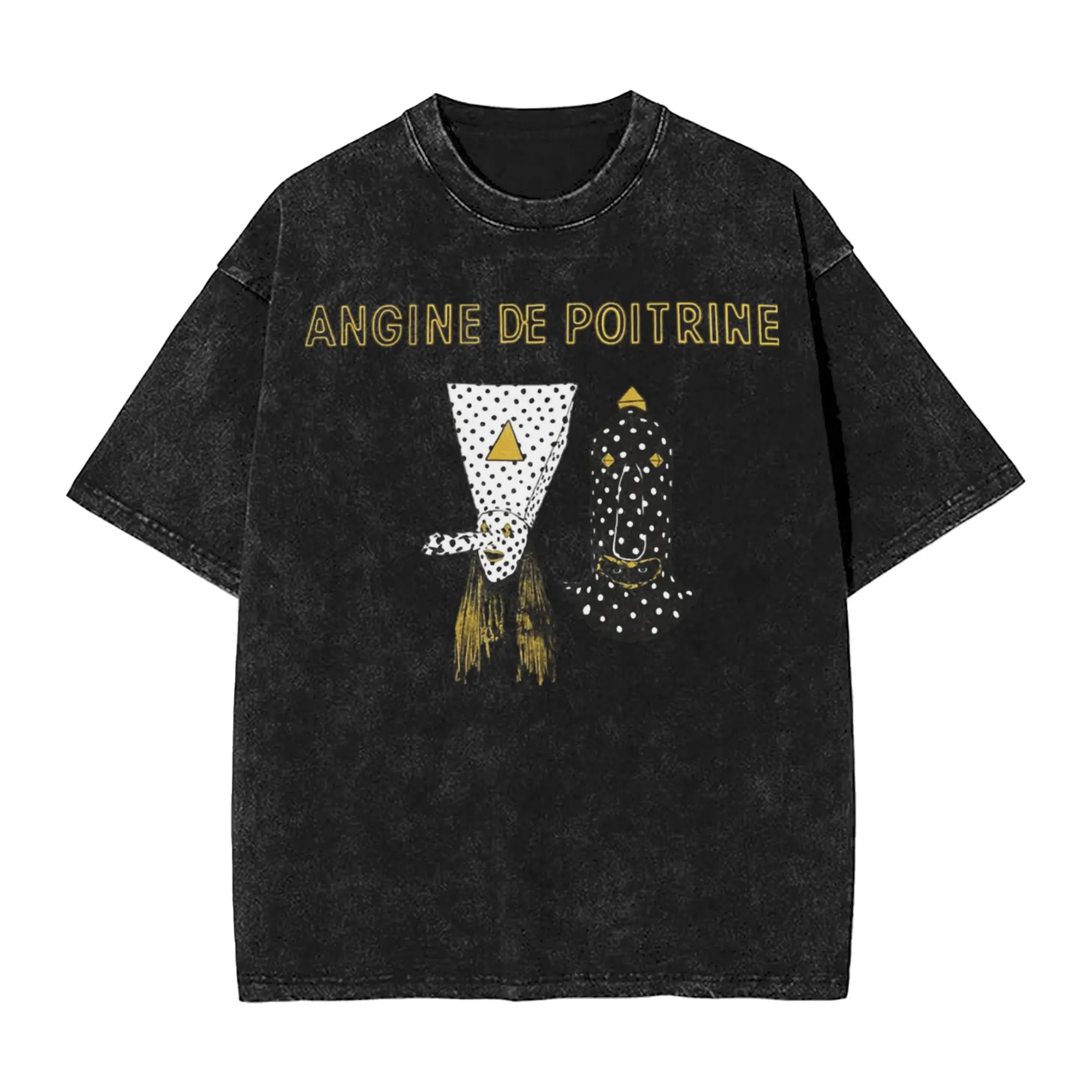 Angine De Poitrine Music T Shirts Men's  Cotton Casual T-Shirt Crewneck  Tees Short Sleeve Clothes Big Size