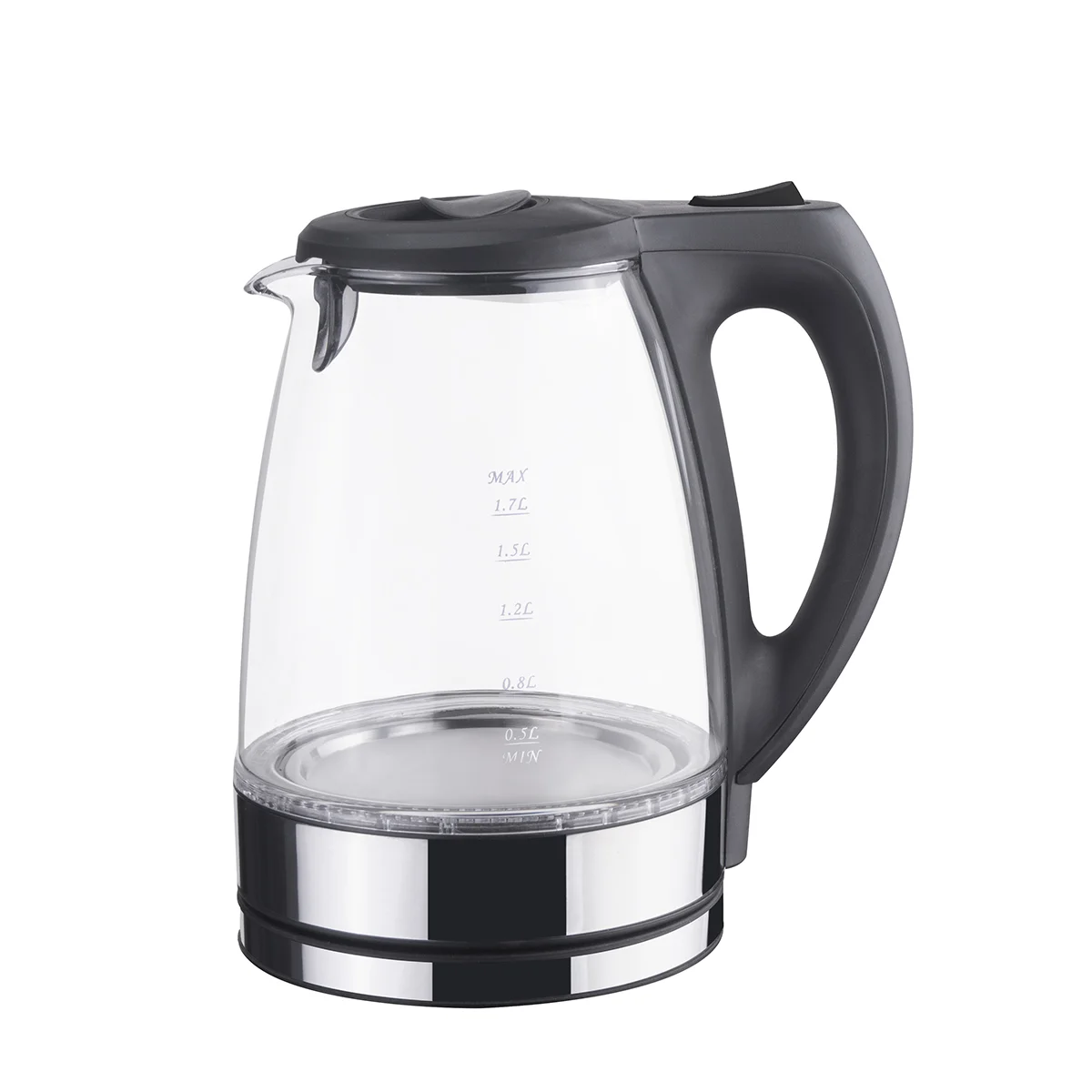 17 Electric Kettle Auto Shut Off LED Illuminating Water Kettle with US Plug (Blue Light) glass water kettle