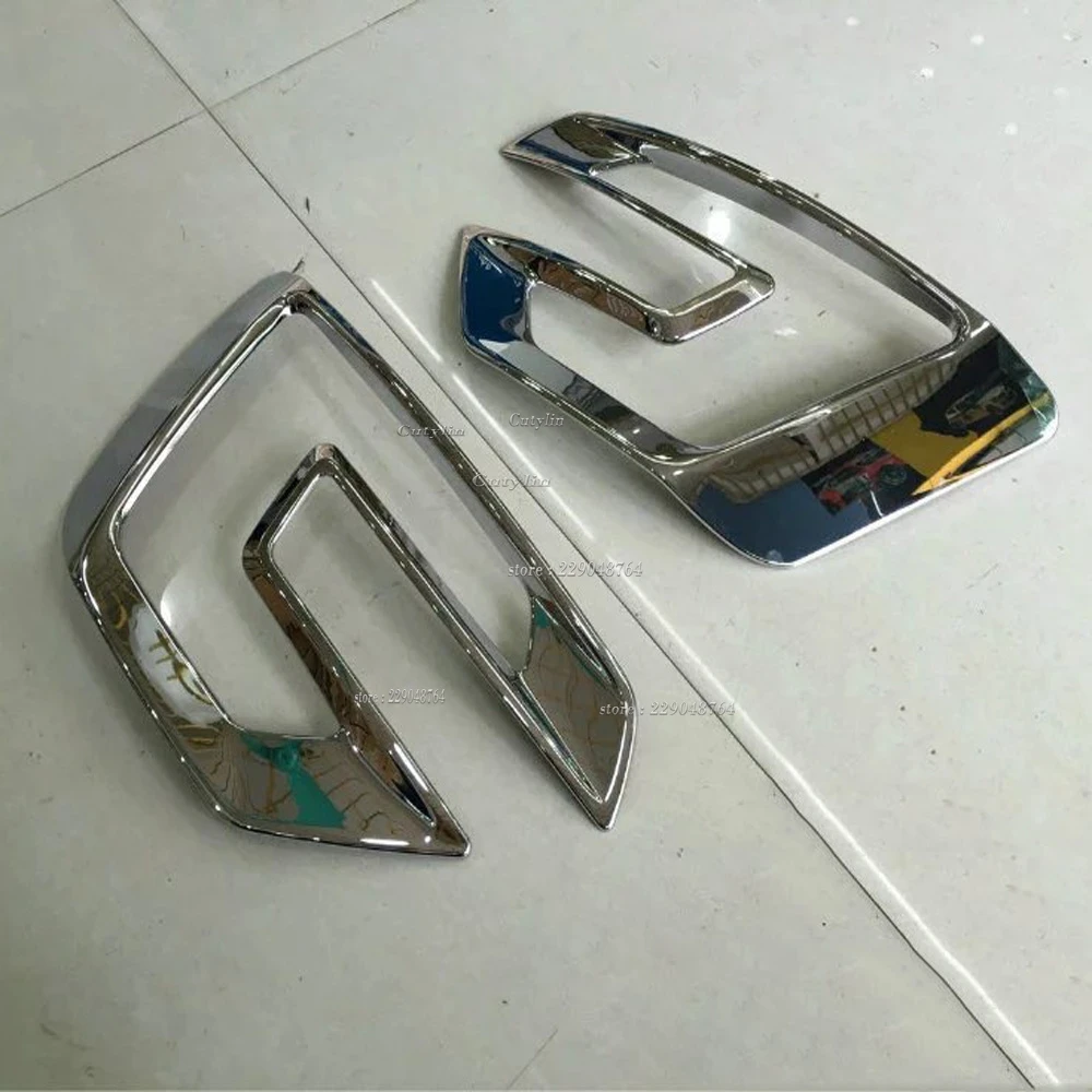 

For Ford Explorer Sport 2016 2017 ABS Chrome Head Foglight Frame Covers Front Fog Light Lamp Cover Trim Car Styling