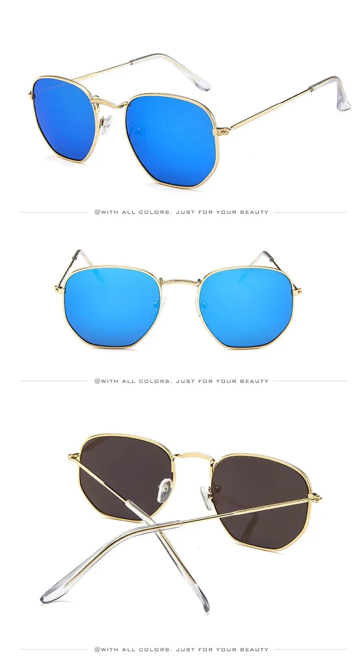 Neue Metall Männer Sonnenbrille Marke Designer Sonnenbrille Vintage Frauen Weibliche Klassische Fahren Brillen Uv400 2023 – Detail 3